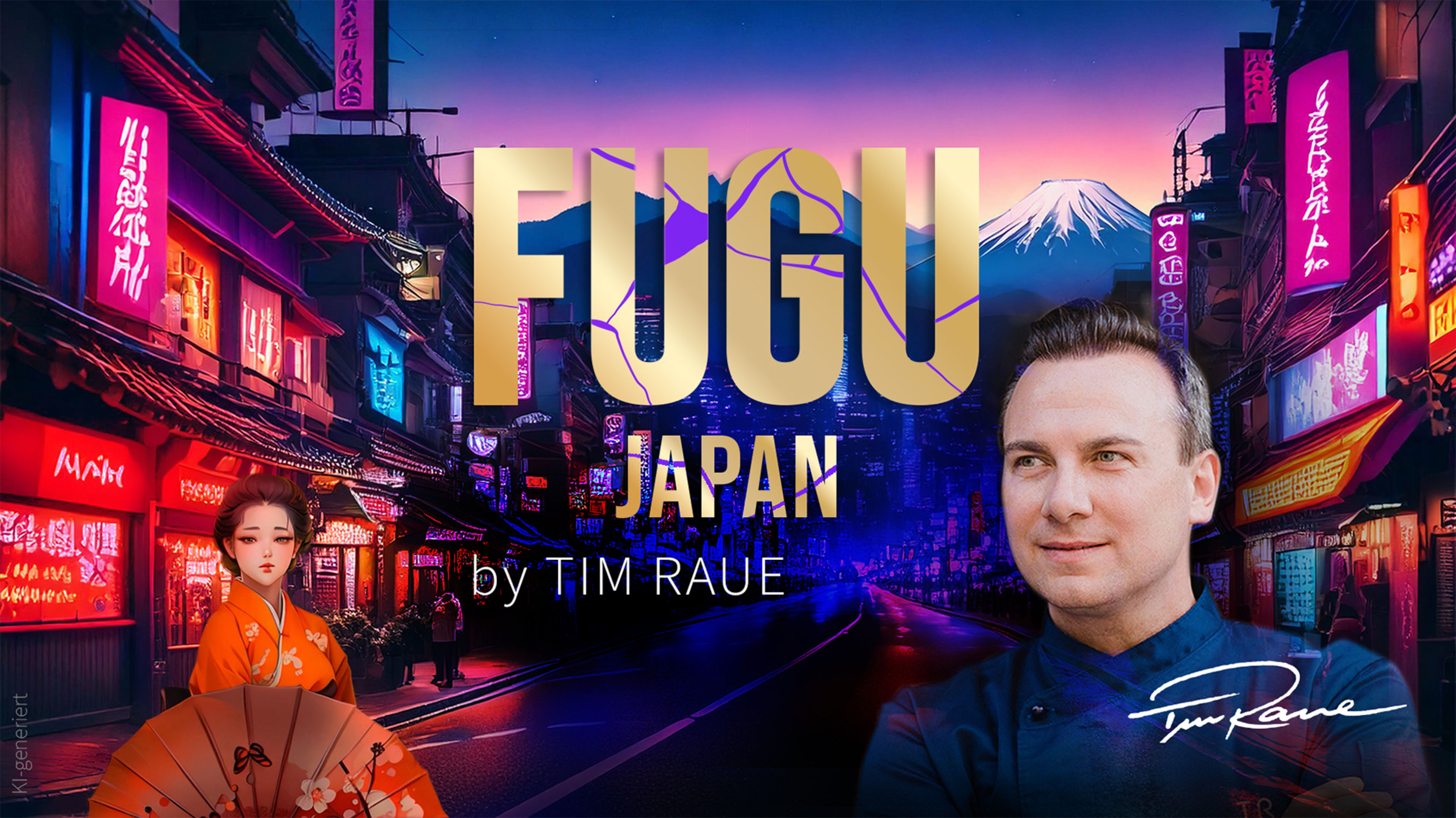 Das FUGU Japan Plakat mit Tim Raue. Das FUGU Japan Plakat mit Tim Raue.