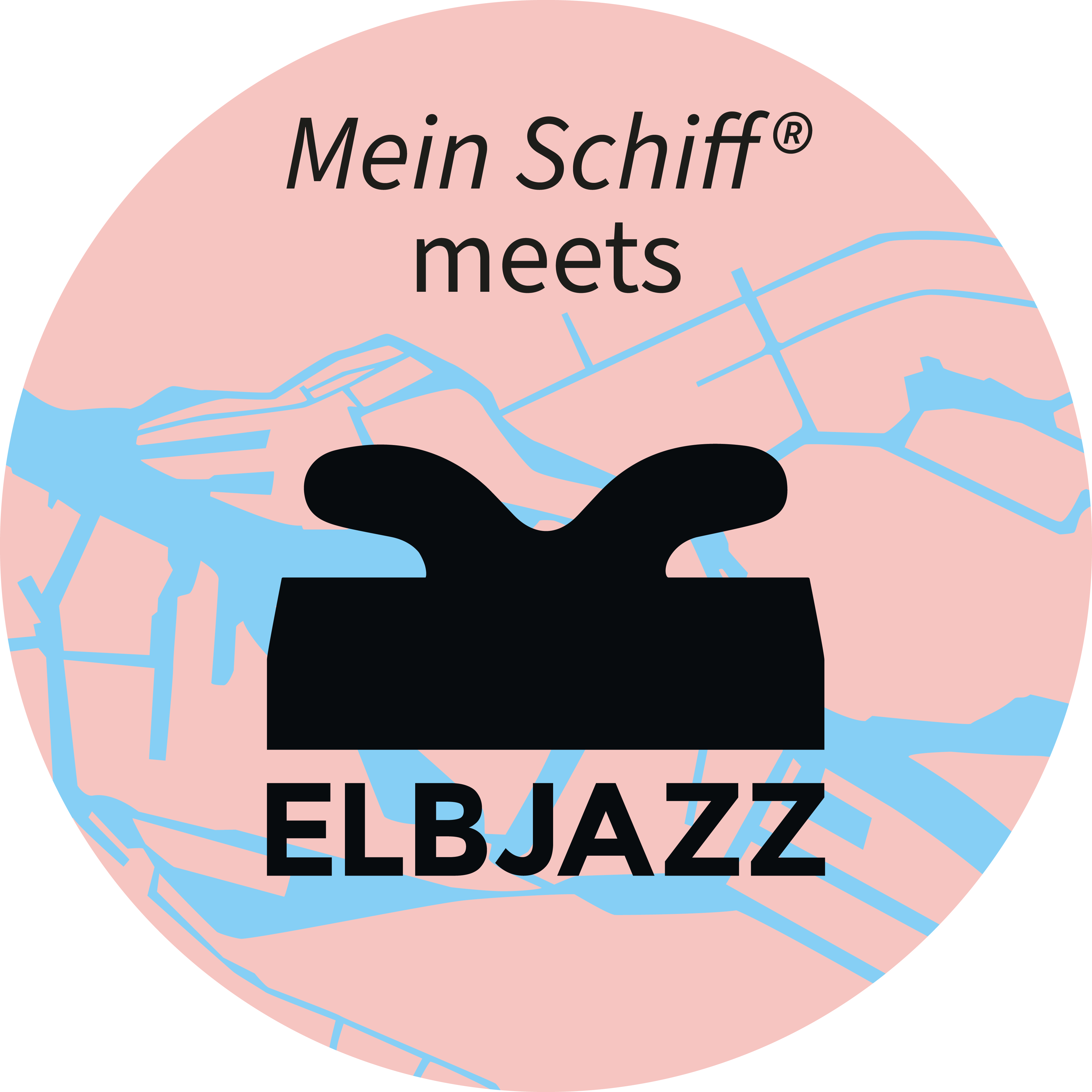 Mein Schiff meets Elbjazz Logo Mein Schiff meets Elbjazz Logo