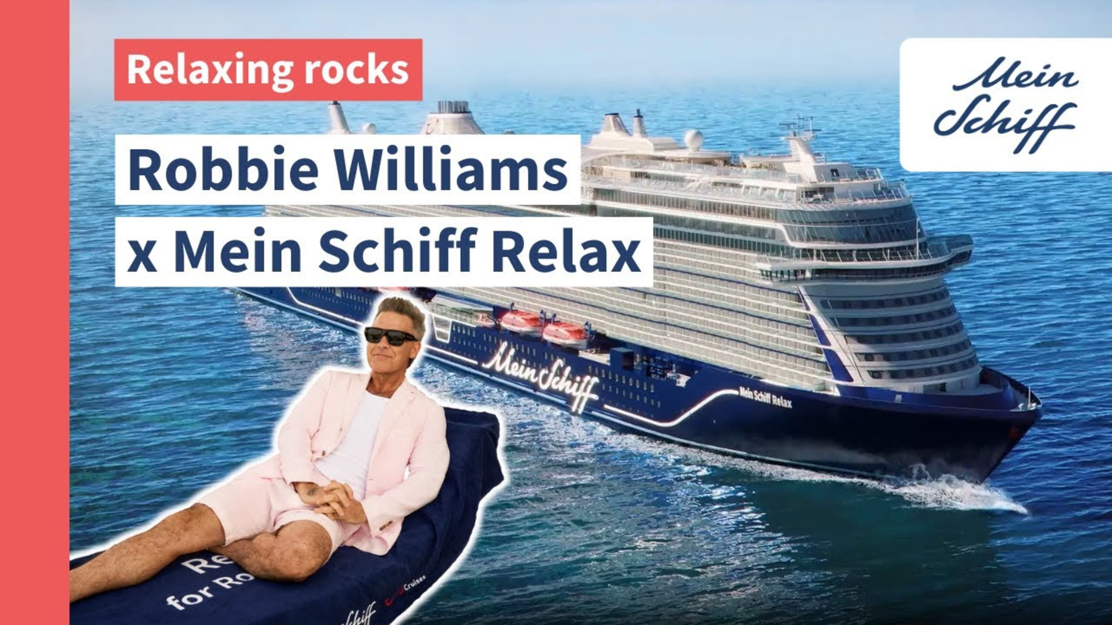 Kreuzfahrtschiff der Mein Schiff® Flotte auf blauem Meer. Kreuzfahrtschiff der Mein Schiff® Flotte auf blauem Meer.