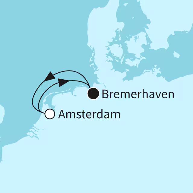 Amsterdam erleben: Feiern an Bord & Grachten an Land - ab/bis Bremerhaven