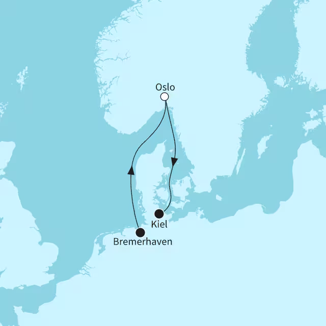 Oslo entdecken: Entspannung im hohen Norden - ab Bremerhaven/bis Kiel
