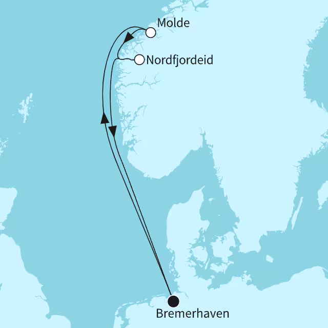 Fjordmomente zum Durchatmen - ab/bis Bremerhaven