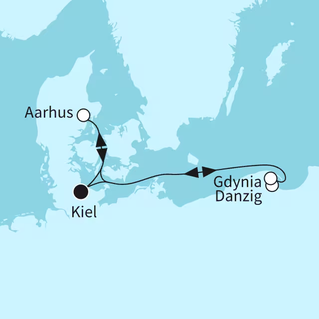 Küstenträume der Ostsee & Aarhus entdecken - ab/bis Kiel