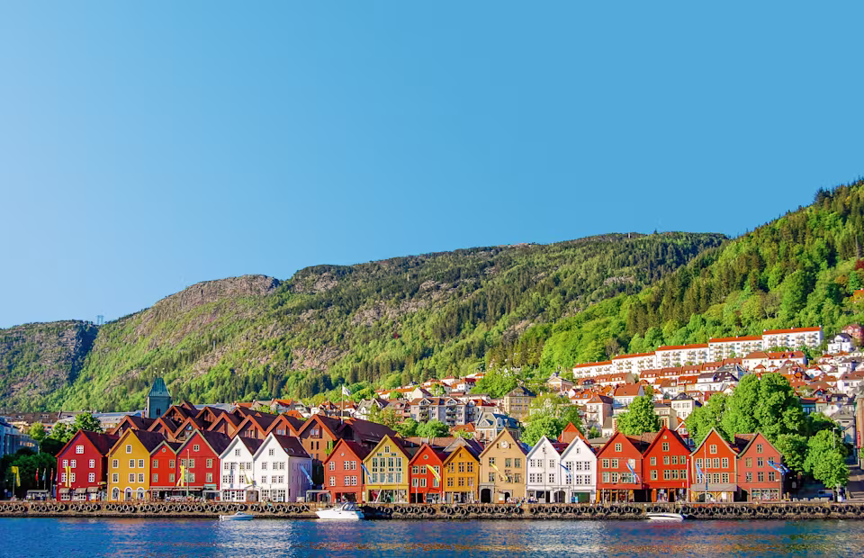 Routenkarte der Kreuzfahrt Vielfalt Norwegens