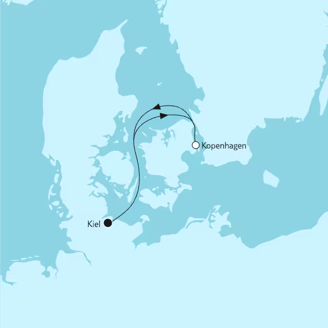 Kurzreise Kopenhagen - ab/bis Kiel